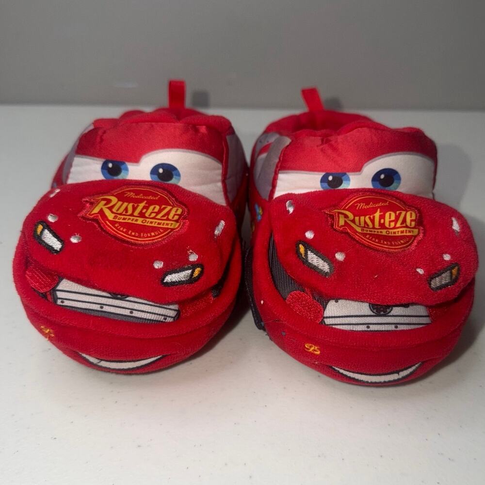 Disney Cars Lightning McQueen Slippers for Toddlers Size 9-10